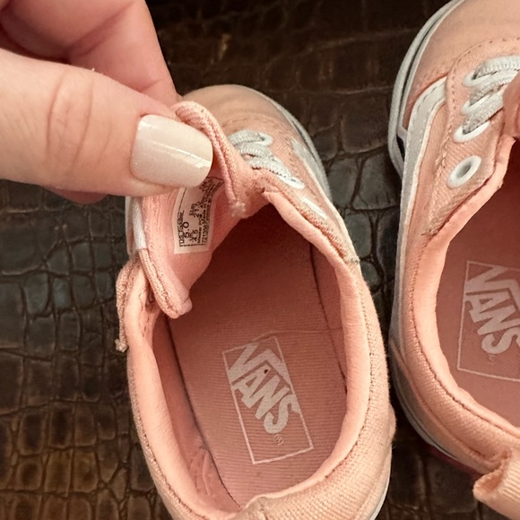 Vans size 5 toddler sneaker shoe girls pink - Picture 6 of 7